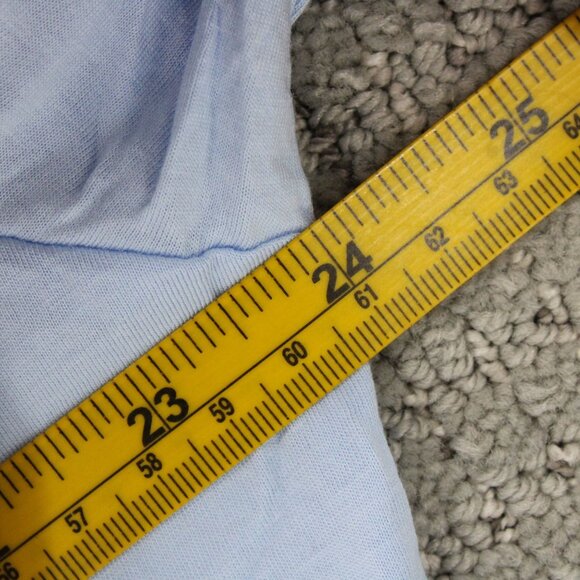 SWET TAILOR Shirt Mens XL Light Blue Short Sleeve Lightweight V Neck NWT - Picture 8 of 9